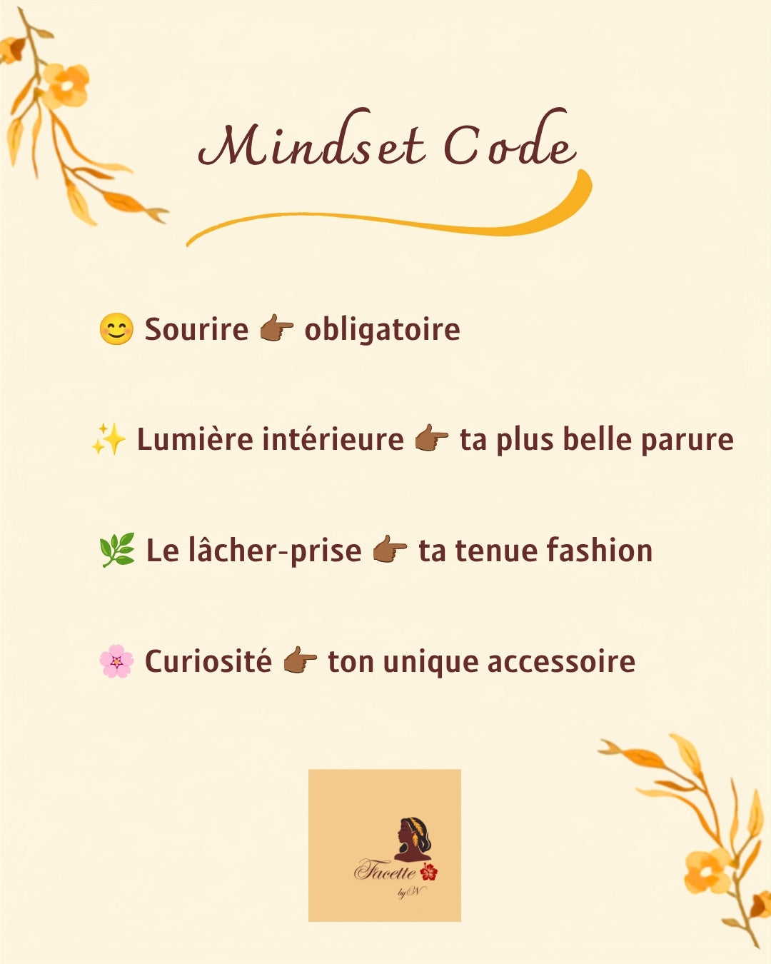 Mindset code showroom Facette by Nat