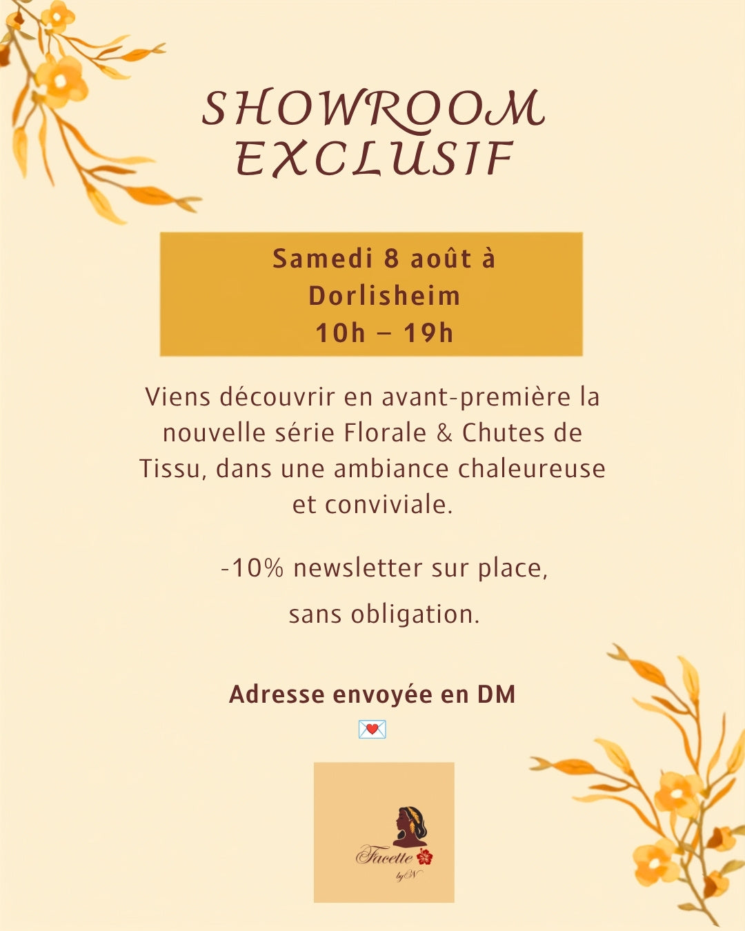 Showroom exclusif Facette by Nat - 8 aout Dorlisheim - version finale