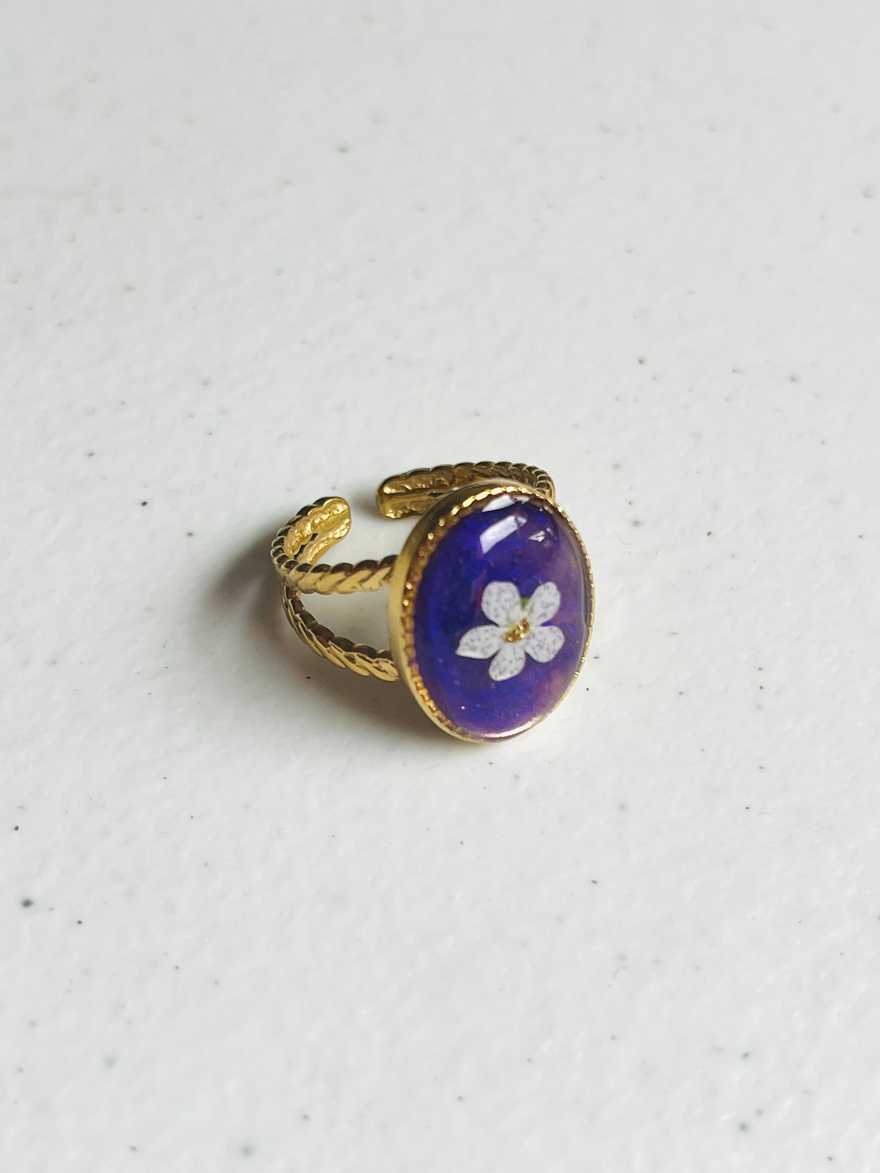 Bague Myosotis Violet