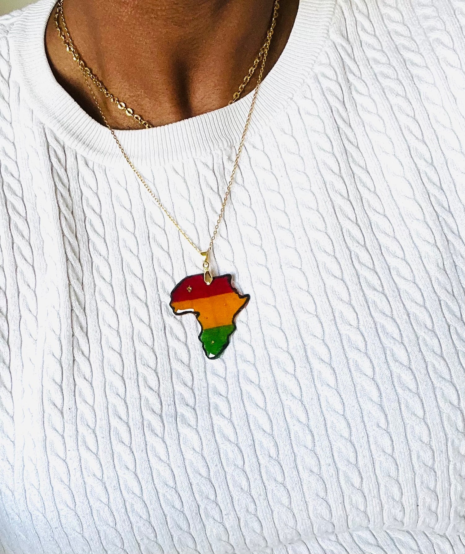 Collier Afrique Wax Panafricain
