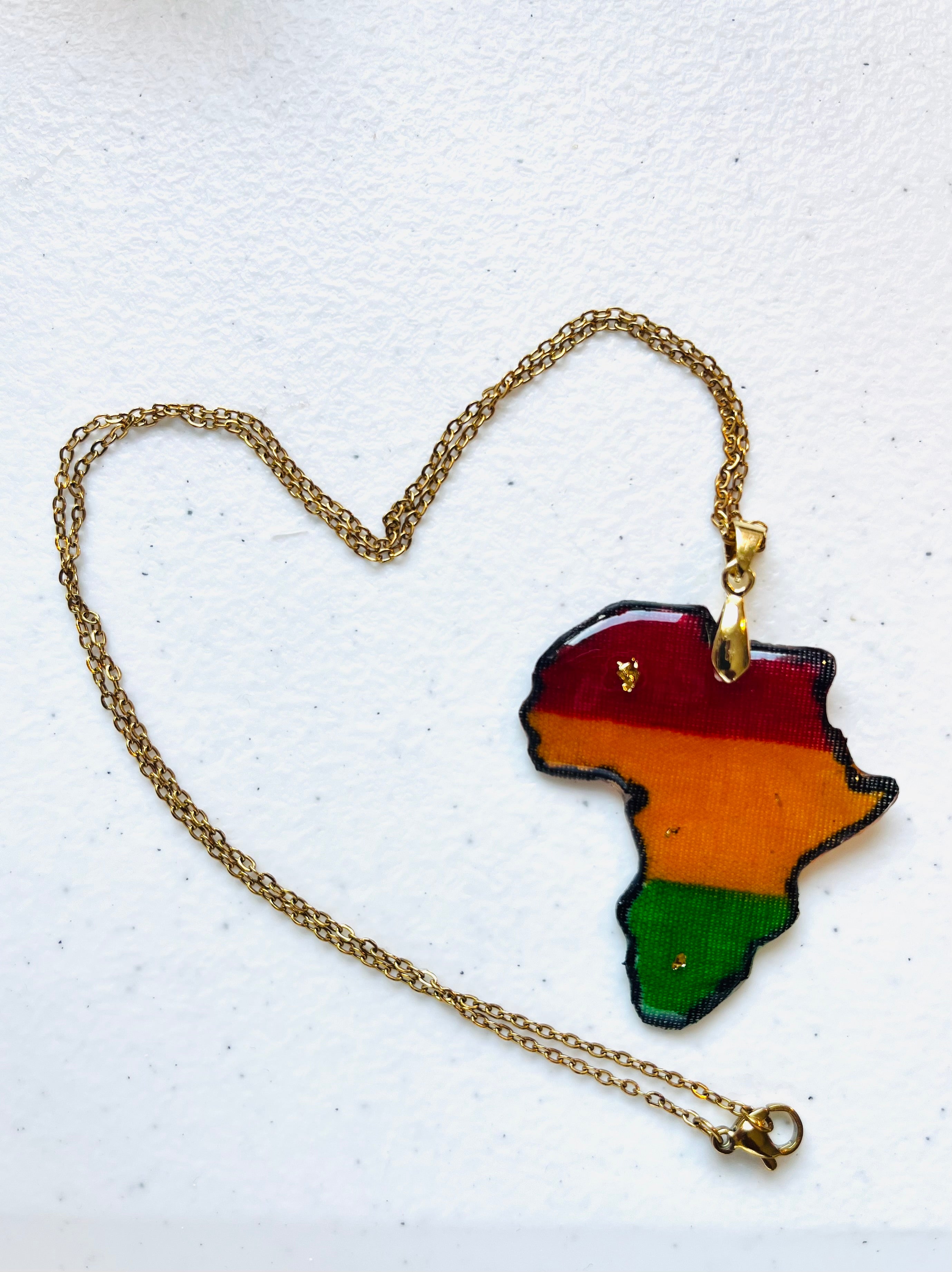 Collier Afrique Wax Panafricain