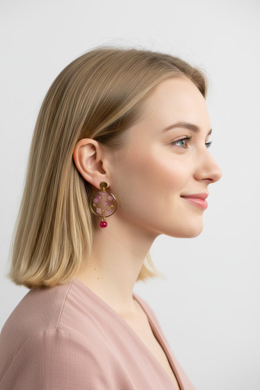Boucles d'oreilles Léna - très petit cercle