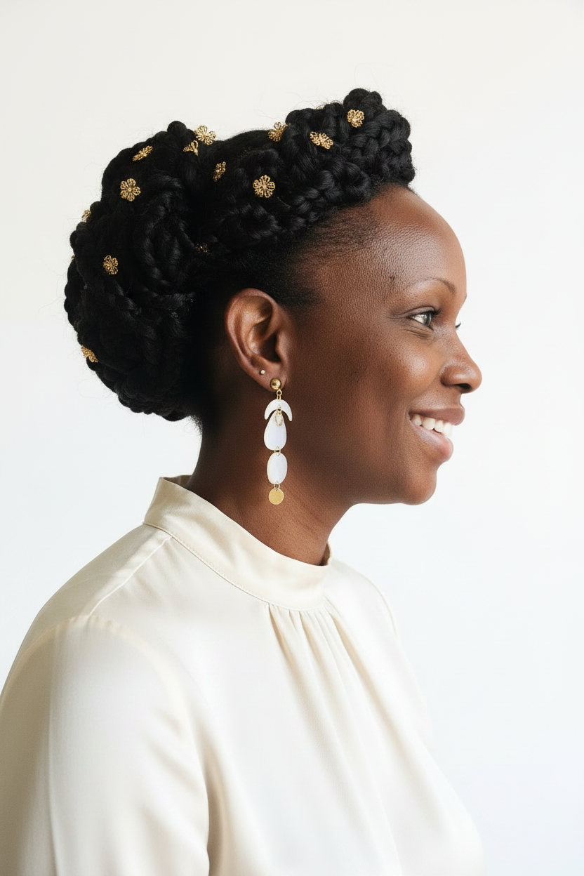 Boucles d'oreilles Louna - femme de cérémonie