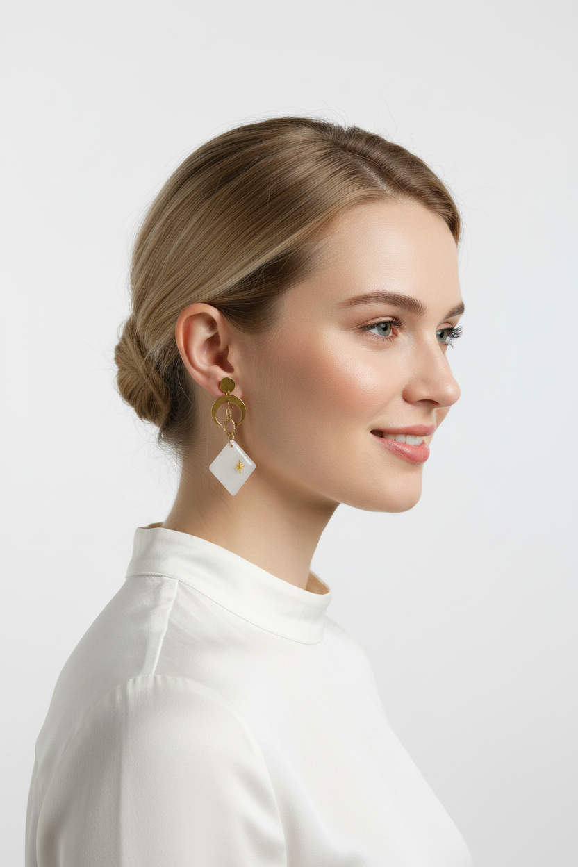 Boucles d'oreilles - proportions corrigées